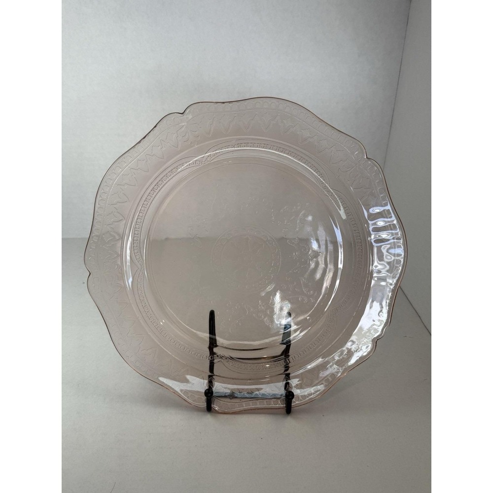 Federal Patrician Spoke PINK 11" Dinner Plate Depression Glass